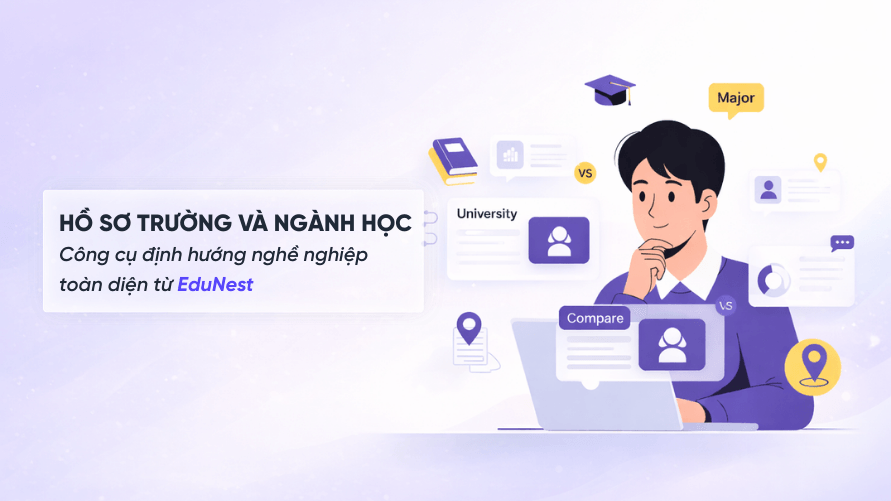 Hồ sơ Trường và Ngành học: Công cụ định hướng nghề nghiệp toàn diện từ EduNest